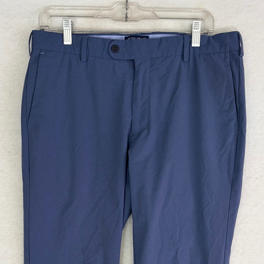 Peter Millar Crown Crafted Surge Performance Pants Galaxy Blue Men's Sz 33 Golf - Picture 2 of 11